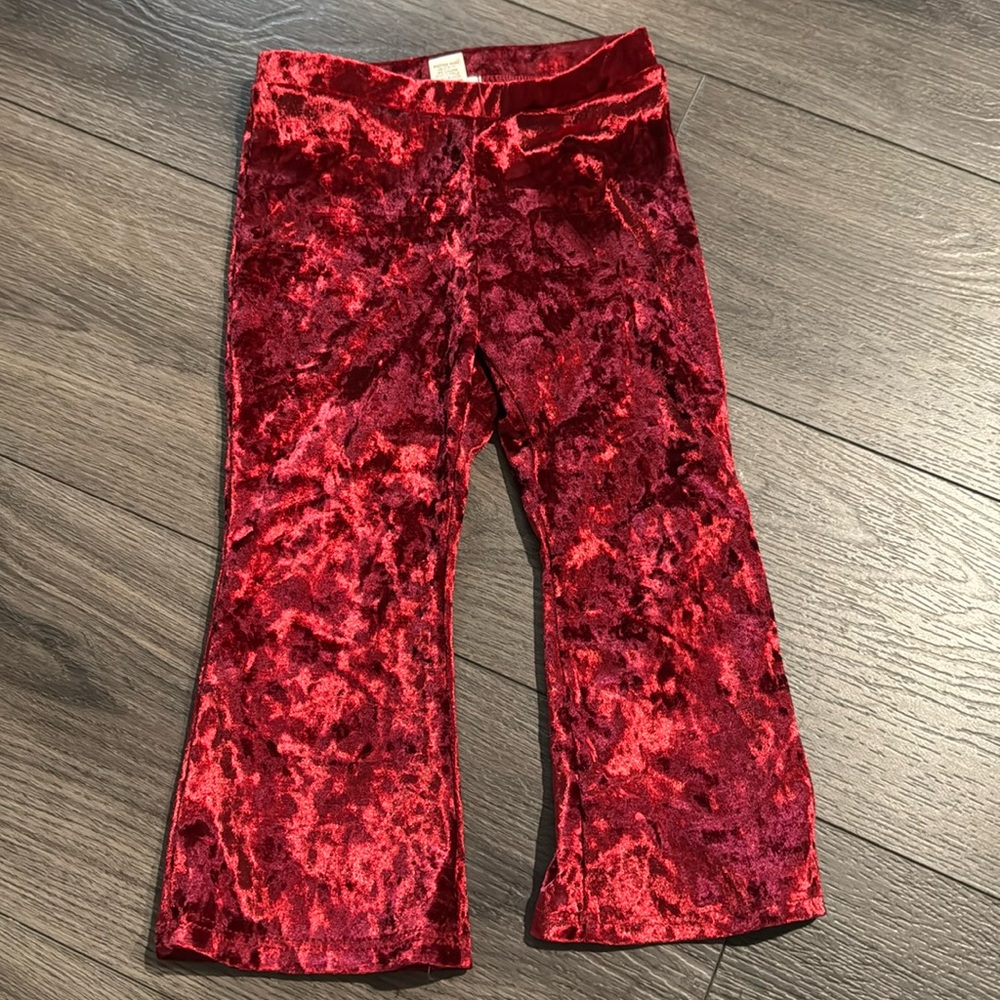 Tullabee toddler girl’s velour flare pants